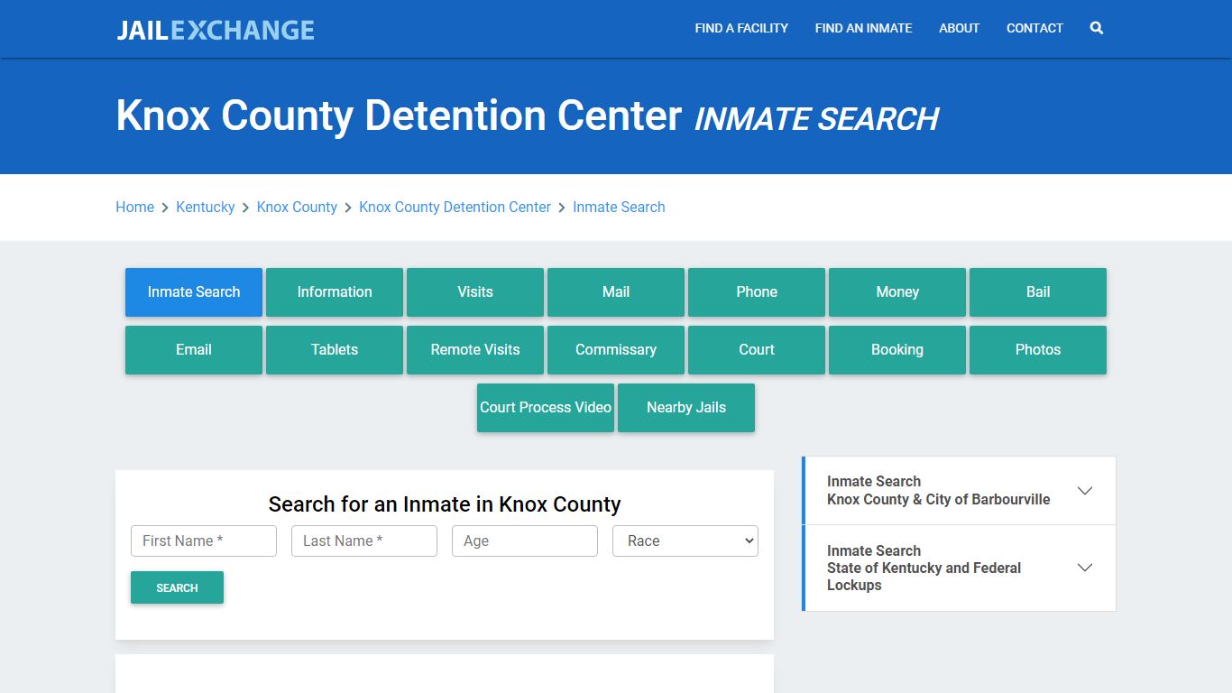 Knox County Detention Center Inmate Search - Jail Exchange